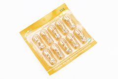 Лампа повороту (біла без цоколя) 12V / 10W Т13 - 10шт