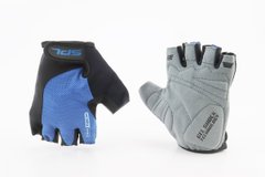 Перчатки без пальцев M черно-cиние, с гелевыми вставками под ладонь SBG-1457