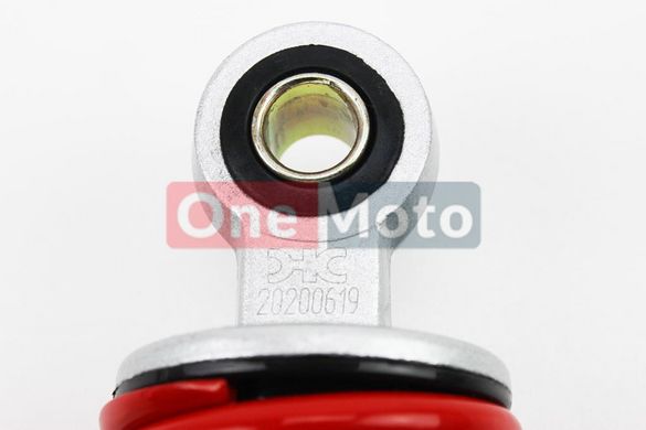 Амортизатор задний JH/CB/CG - 306мм*d52мм (втулка 10мм / втулка 12мм) регулир., красный к-кт 2шт