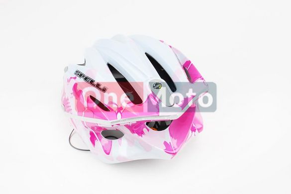 Шлем SPELLI SRS SBH-4000 М (54-57 см) бело-розовый