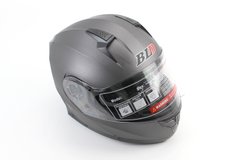 Шлем закрытый с откидным подбородком+очки BLD-162 S- СЕРЫЙ матовый