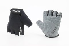 Перчатки без пальцев L черные, с гелевыми вставками под ладонь SBG-1457
