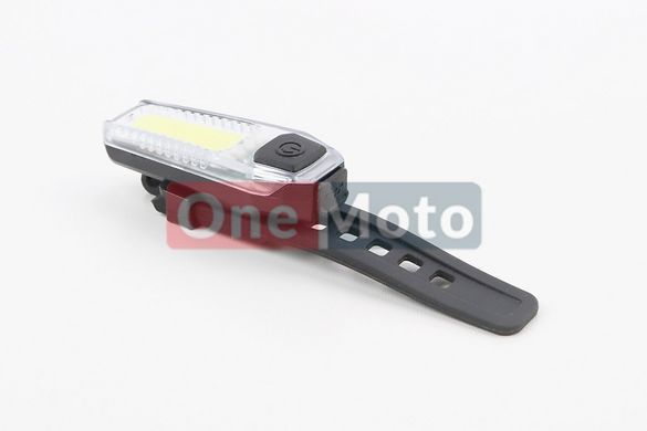 Фонарь передний 12 диодов 120 lumen, Li-ion 3.7V 300mAh зарядка от USB, влагозащитный, ZH1608