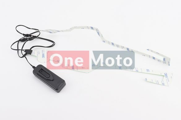 Підсвічування LED на мото шолом, 3 режими, зелене (без батарейок)