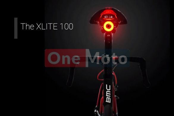 Фонарь задний COB LED алюминиевый, Li-ion 3.7V 400mAh зарядка от USB, датчик света, АВТОматический СТОП-СИГНАЛ, влагозащитный IPx6, черный XLite100
