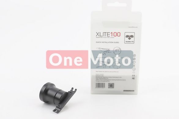 Фонарь задний COB LED алюминиевый, Li-ion 3.7V 400mAh зарядка от USB, датчик света, АВТОматический СТОП-СИГНАЛ, влагозащитный IPx6, черный XLite100
