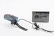 Фонарь передний 1 диод + звонок 5 мелодий, Li-ion 3.7V 1200mAh зарядка от USB, влагозащитный, черно-синий FY-058/7588