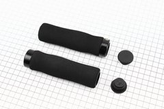 Ручки руля 130мм с зажимом Lock-On, неопреновые, черные Foam F-157