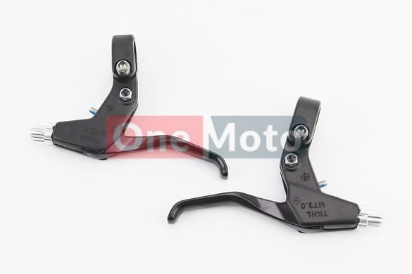 Гальмівні ручки V-brake, алюмінієві, чорно-сірі RS360A
