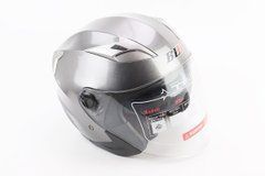 Шлем открытый+откидные очки BLD-708 М (57-58см), серый глянец