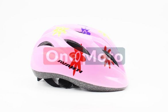 Шлем AVANTI AV-021 XXS (52-54) розовый с рисунком