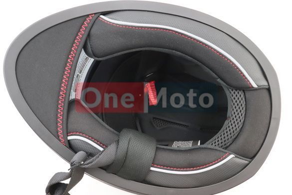 Шлем закрытый (сертификация DOT) + откидные очки BLD-M67 М (57-58см), ЧЕРНЫЙ глянец