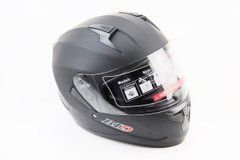 Шлем закрытый (сертификация DOT) + откидные очки BLD-M67 М (57-58см), ЧЕРНЫЙ матовый