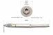 КПП - Вал первичный 320mm+шестерня Z-15x33 81-1