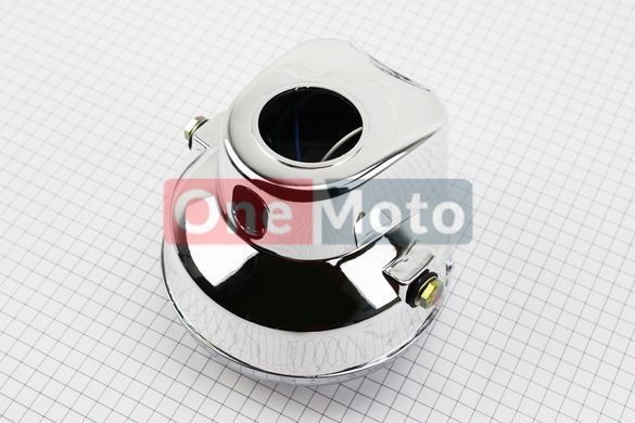 Фара передня "хром" ALPHA кругла D = 150mm